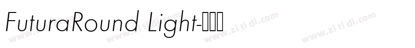 FuturaRound Light字体转换